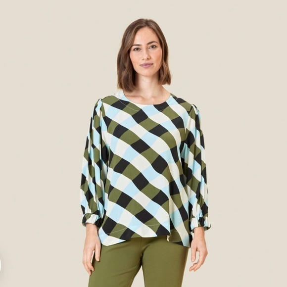Masai Copen Hagen Brisa‎ Top Womens S Lightweight Multicolored Printed Feminine - Picture 1 of 11